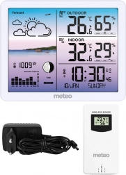 vejrstation med trådløs sensor METEO SP107, hvid