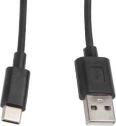 USB-C til USB-A kabel 1 m sort