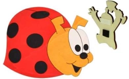 træmagnet mariehøne dodo