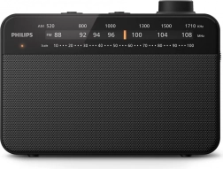 bærbar FM/AM-radio med ren modtagelse og analog tuning