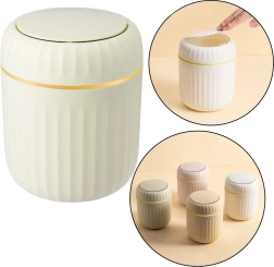 Mini affaldsspand med grønt åbent låg