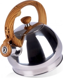 Rustfri stål-kedel med fløjte 1,5 l