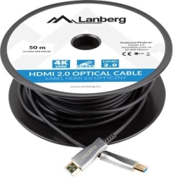 Optisk HDMI kabel 50m Lanberg