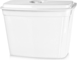 Ophængt køkkenaffaldsspand med låg 4 l hvid