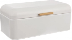 Metalbrødkasse WHITELINE hvid 42 × 24 × 16,5 cm