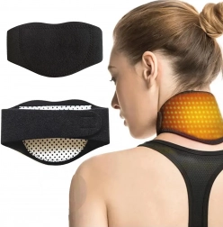 Magnetisk varmende halskrave med justerbar lukning