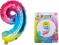 Oppustelig regnbueballon nummer 9