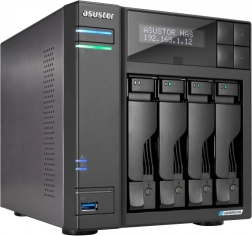 Asustor Lockerstor 4 Gen2 firebays NAS med 2× 2,5GbE