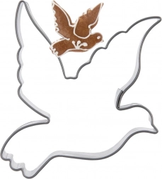 Udstikker i rustfrit stål – due 6 cm