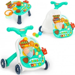 Interaktivt 2-i-1 gåstativ og læringsbord med lyde