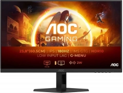 AOC gaming-skærm 23,8" IPS 180 Hz med højttalere, 2× HDMI og DisplayPort