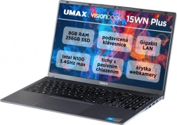 UMAX VisionBook 15WN Plus 15,6" notebook med Intel N100, 8 GB RAM og 256 GB SSD