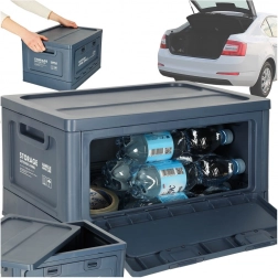 Campingkasse - foldbar boks 25l blå