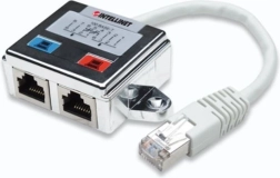 Skærmet RJ45x2-splitter