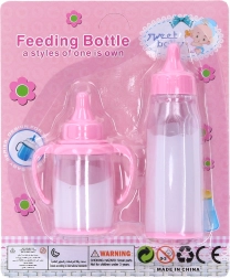 Sutteflasker til dukker – sæt med 2 stk.