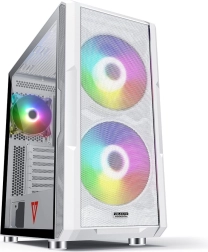 Computerkabinet VOLCANO AMIRANI ARGB hvid