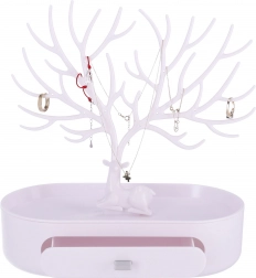 Smykkestativ af gevir – hvid