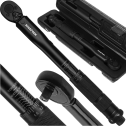 Bigstren momentnøgle 1/4" 2–24 Nm med låsning, i etui - 1 stk.