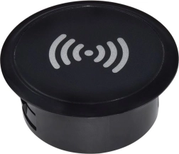 Solight trådløs indbygget Qi-oplader 15 W, sort