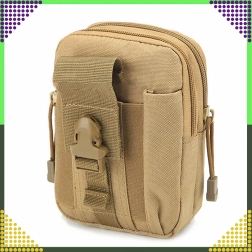 Taktisk MOLLE-bælttaske – brun outdoor mave-/organizer-taske