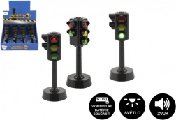 Plastisk interaktivt trafiklys på batteri 12 cm