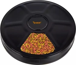 PURLOY automatisk foderautomat, 6-kammers, med timer og LED‑display