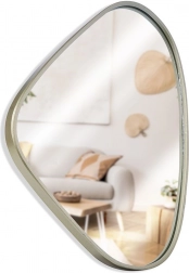 Vægspiegel i guld 28 × 40 cm