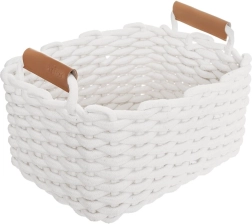 Bavlomsopbevaringskurv Orion SKANDI hvid 30 × 23 × 20,5 cm