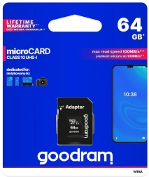 Goodram microSD hukommelseskort 64GB