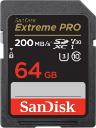 SanDisk Extreme Pro SDXC 64 GB UHS-I U3 V30 hukommelseskort 200/90 MB/s