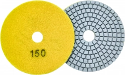 Sæt med 10 diamantpolerskiver 80 mm til sten og fliser, tør- og vådpolering, velcro, korn 150