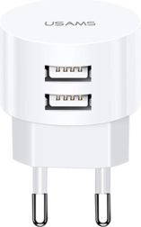 Vægoplader USAMS T20 med 2× USB 2,1 A
