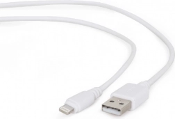 Hvid USB-kabel 8-pin 1 m