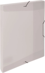 A5-boks med elastik af klar polypropylen