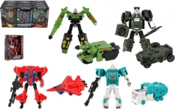 Transformerende robot 14 cm – forvandles til bil, lastbil eller raket
