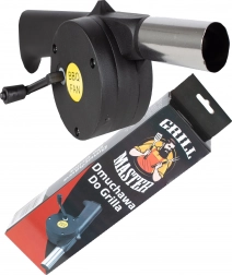 Manuel blæser til grill med håndsving