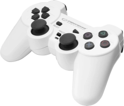 Gamepad Pro til PC og PlayStation 3 med vibrationer Esperanza Trooper (USB, hvid/sort)