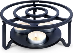 Metalvarmer til tekande, sort