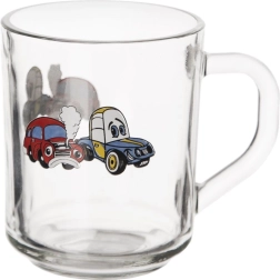 Orion glas-krus med biler 230 ml