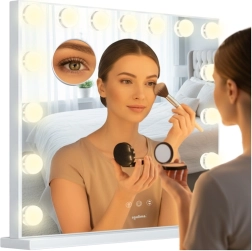 LED kosmetikspejl Soulima 58 × 46 cm med lysdæmpning