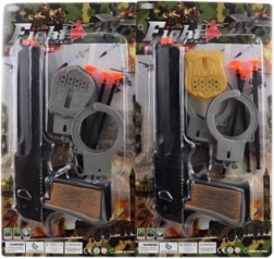 Politisæt til børn med pistol og tilbehør