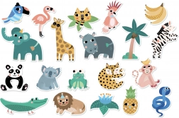 Vilac træmagnetter Jungle for børn