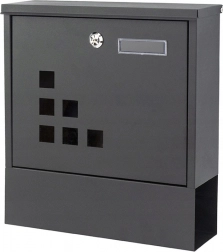 Postkasse med avisbeholder