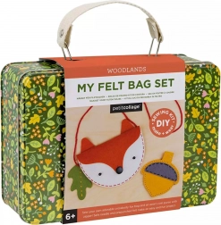 kreativt sæt håndtaske ræv og pung agern PETIT COLLAGE