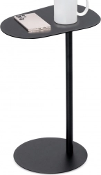Metalsidebord, sort, 35 × 25 × 53 cm