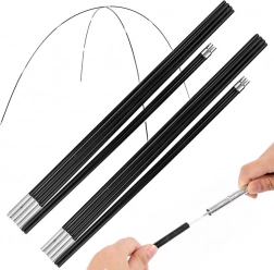 Sammenklappeligt teltstel 6 segmenter