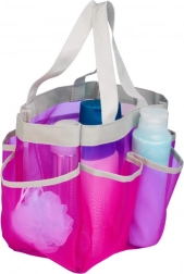 Rosa strandnettaske til legetøj