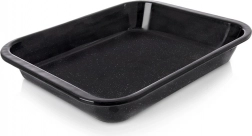 Emaljeret dyb bradepande 31 × 25 × 4,5 cm