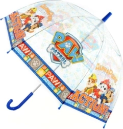 Gennemsigtig paraply med Paw Patrol-motiv