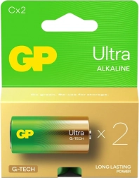 Alkaliske batterier GP Ultra C/LR14 2 stk.